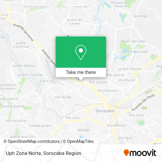 Uph Zona Norte map