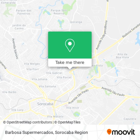 Mapa Barbosa Supermercados