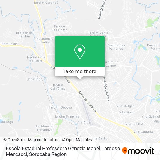 Escola Estadual Professora Genézia Isabel Cardoso Mencacci map