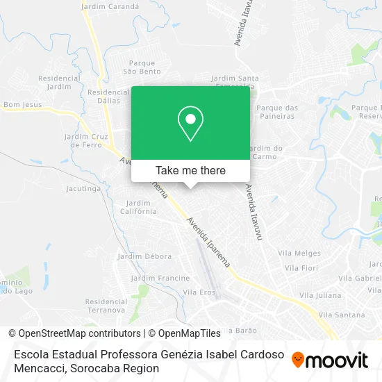 Escola Estadual Professora Genézia Isabel Cardoso Mencacci map