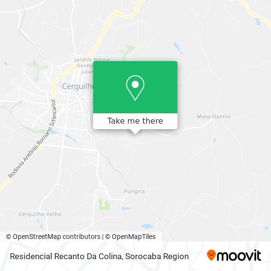 Mapa Residencial Recanto Da Colina