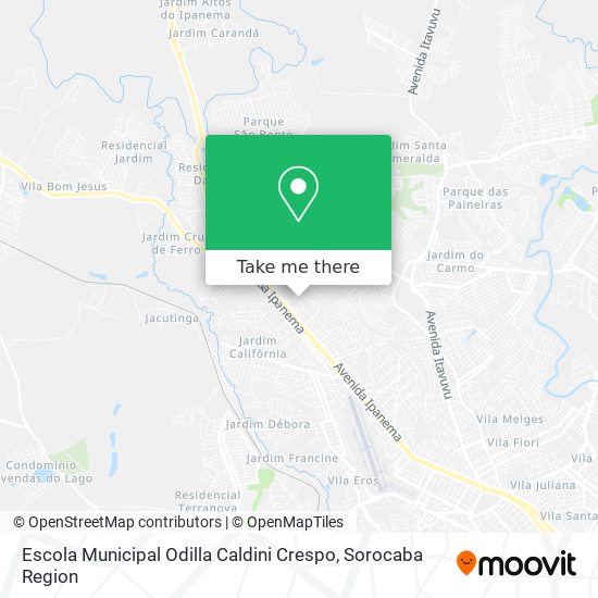 Escola Municipal Odilla Caldini Crespo map