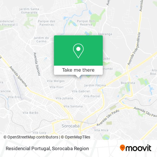 Residencial Portugal map