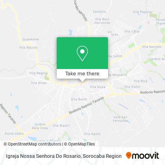 Mapa Igreja Nossa Senhora Do Rosario