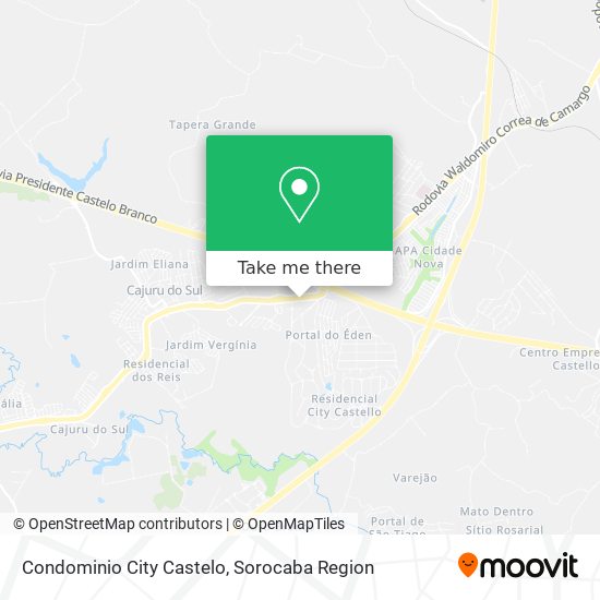 Mapa Condominio City Castelo