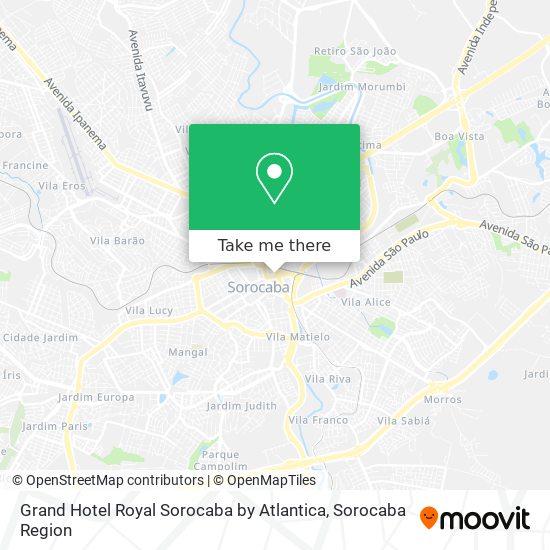 Mapa Grand Hotel Royal Sorocaba by Atlantica