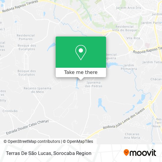 Terras De São Lucas map