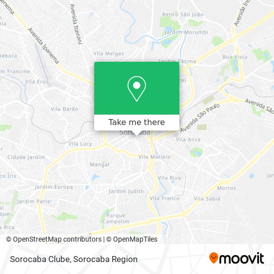 Sorocaba Clube map