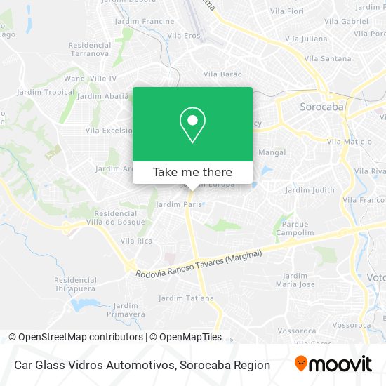 Car Glass Vidros Automotivos map