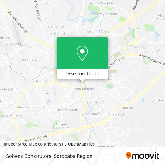 Sobens Construtora map