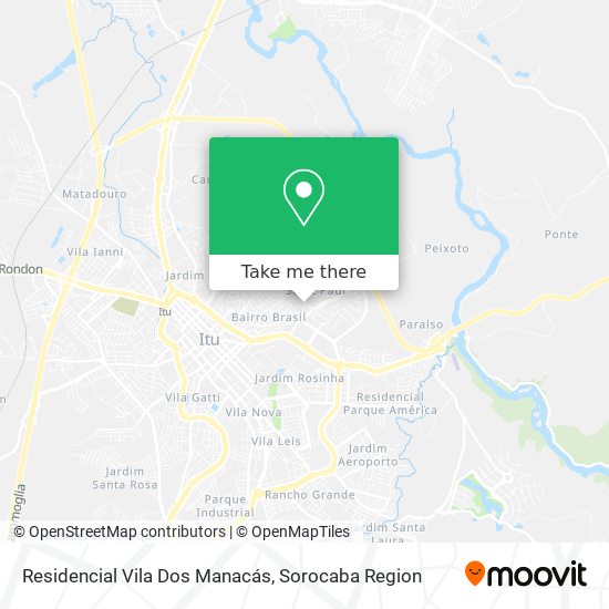 Residencial Vila Dos Manacás map