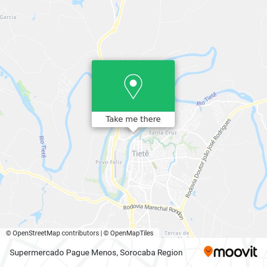 Mapa Supermercado Pague Menos