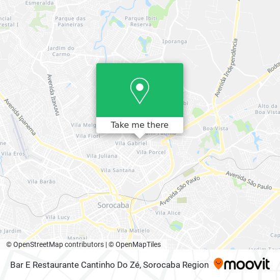 Bar E Restaurante Cantinho Do Zé map