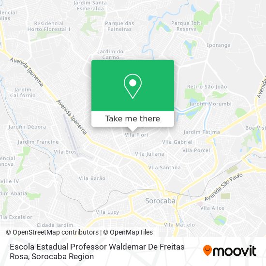 Escola Estadual Professor Waldemar De Freitas Rosa map