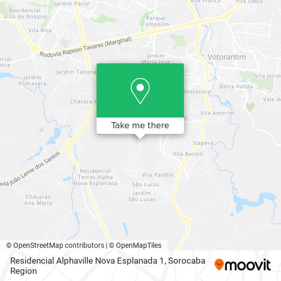 Residencial Alphaville Nova Esplanada 1 map