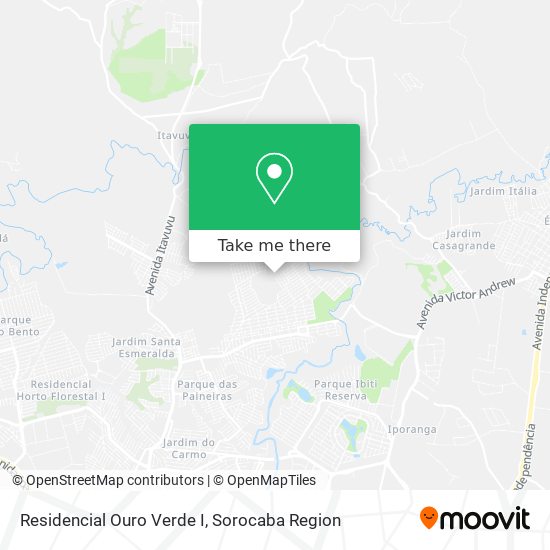Residencial Ouro Verde I map