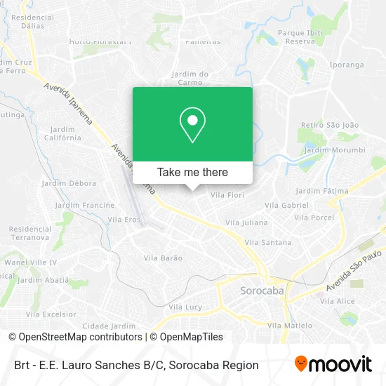 Brt - E.E. Lauro Sanches B/C map