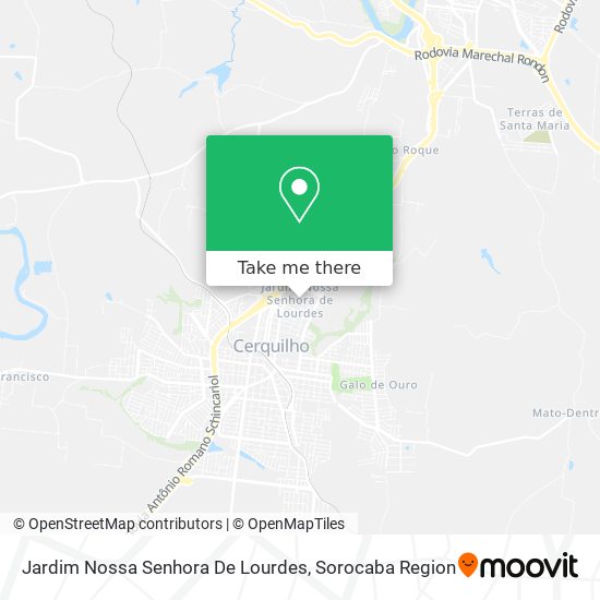 Mapa Jardim Nossa Senhora De Lourdes