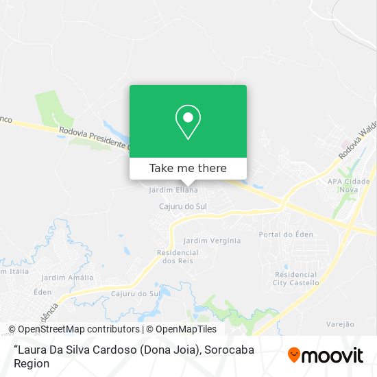 “Laura Da Silva Cardoso (Dona Joia) map