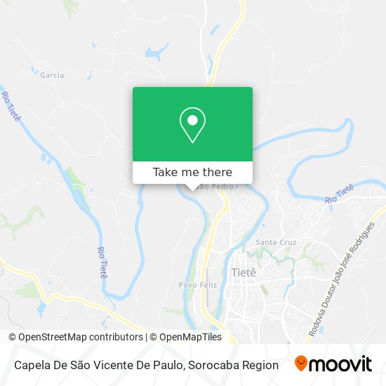 Mapa Capela De São Vicente De Paulo
