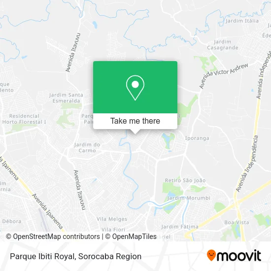 Parque Ibiti Royal map