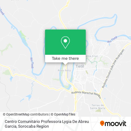 Centro Comunitário Professora Lygia De Abreu Garcia map