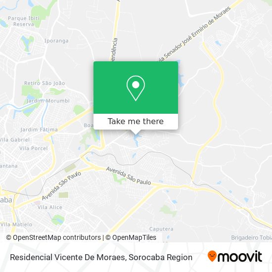 Residencial Vicente De Moraes map