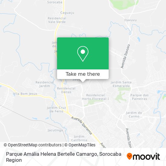 Parque Amália Helena Bertelle Camargo map