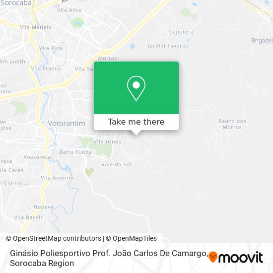 Mapa Ginásio Poliesportivo Prof. João Carlos De Camargo