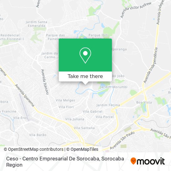Ceso - Centro Empresarial De Sorocaba map