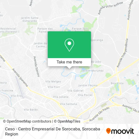Ceso - Centro Empresarial De Sorocaba map