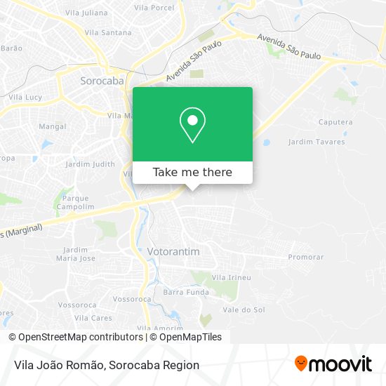 Vila João Romão map