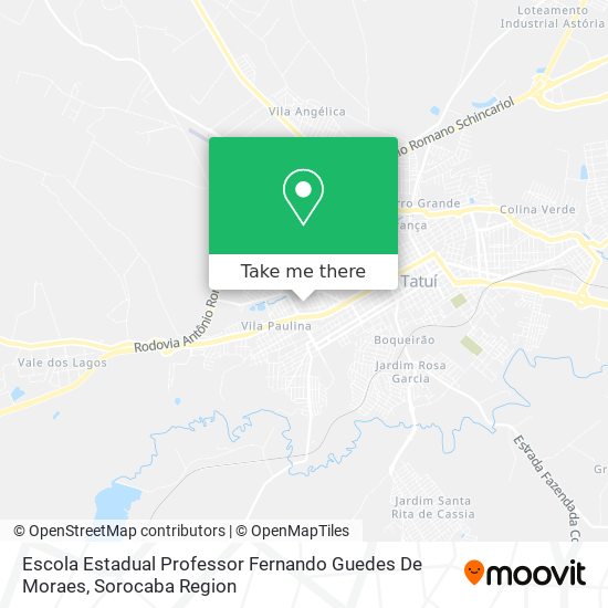 Escola Estadual Professor Fernando Guedes De Moraes map