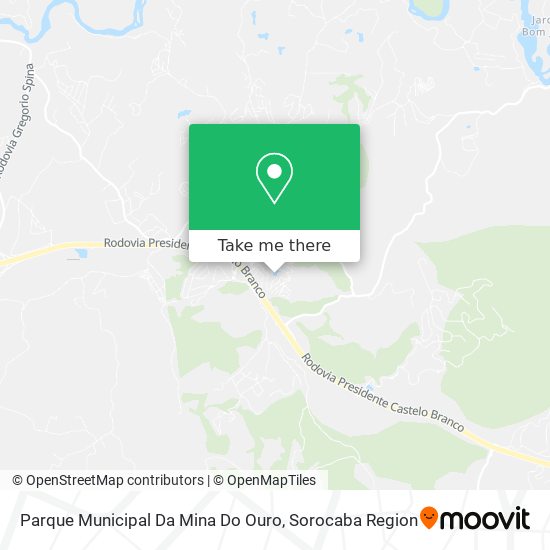 Parque Municipal Da Mina Do Ouro map