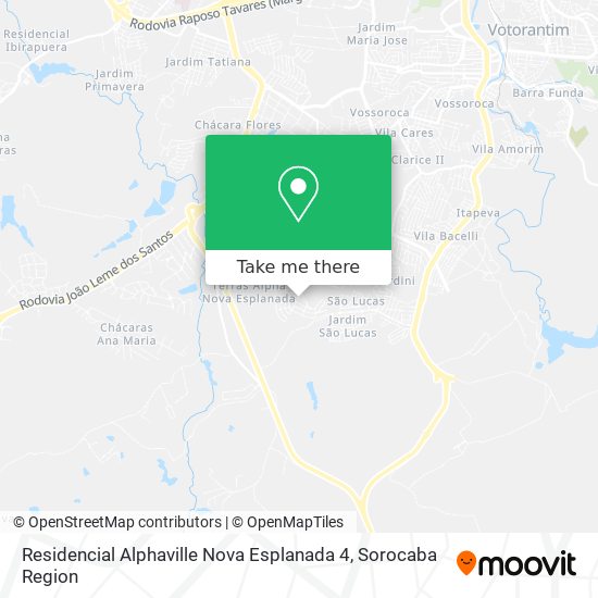 Mapa Residencial Alphaville Nova Esplanada 4