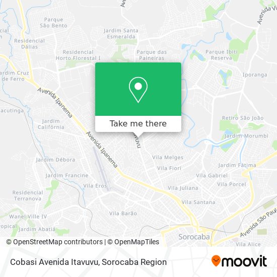 Cobasi Avenida Itavuvu map