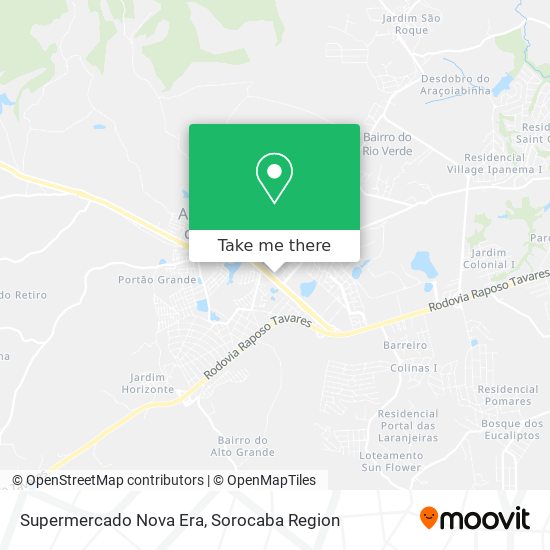 Supermercado Nova Era map