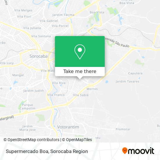 Mapa Supermercado Boa