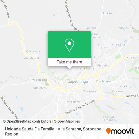 Unidade Saúde Da Família - Vila Santana map