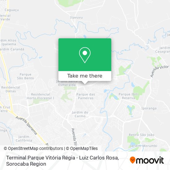 Terminal Parque Vitória Régia - Luiz Carlos Rosa map