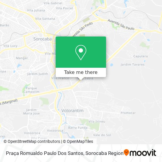 Mapa Praça Romualdo Paulo Dos Santos