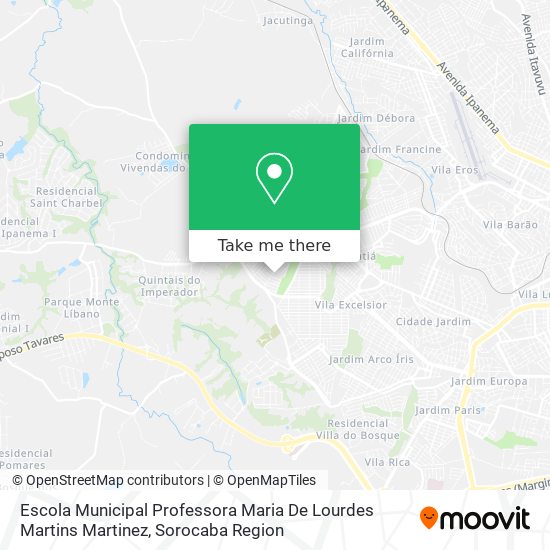 Escola Municipal Professora Maria De Lourdes Martins Martinez map