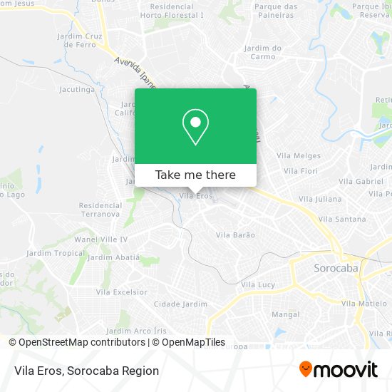 Vila Eros map