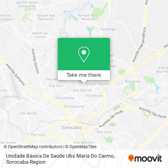 Unidade Básica De Saúde Ubs Maria Do Carmo map