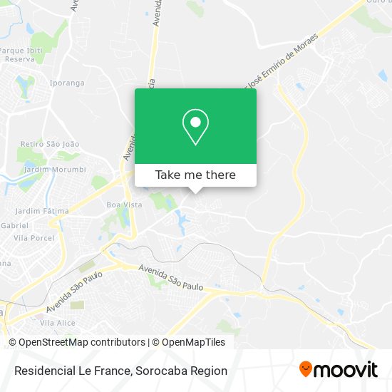 Residencial Le France map