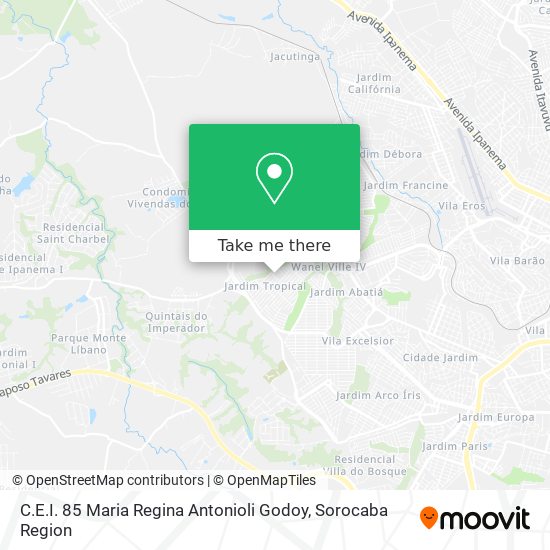 C.E.I. 85 Maria Regina Antonioli Godoy map