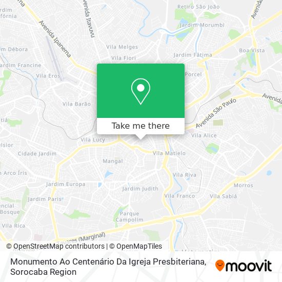 Monumento Ao Centenário Da Igreja Presbiteriana map