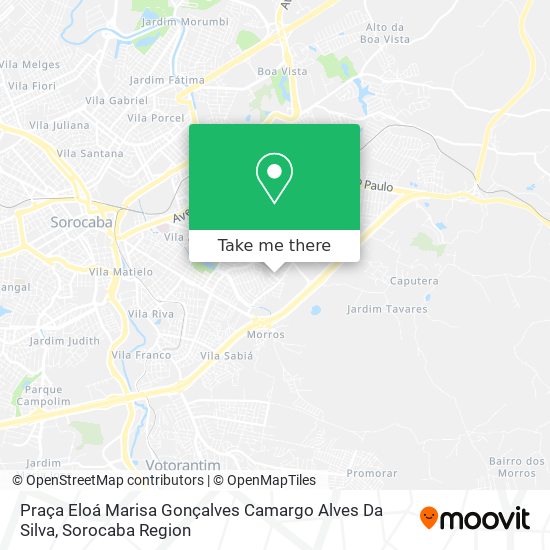 Praça Eloá Marisa Gonçalves Camargo Alves Da Silva map