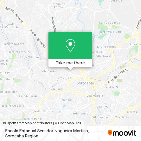 Mapa Escola Estadual Senador Nogueira Martins