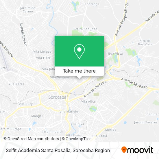 Selfit Academia Santa Rosália map